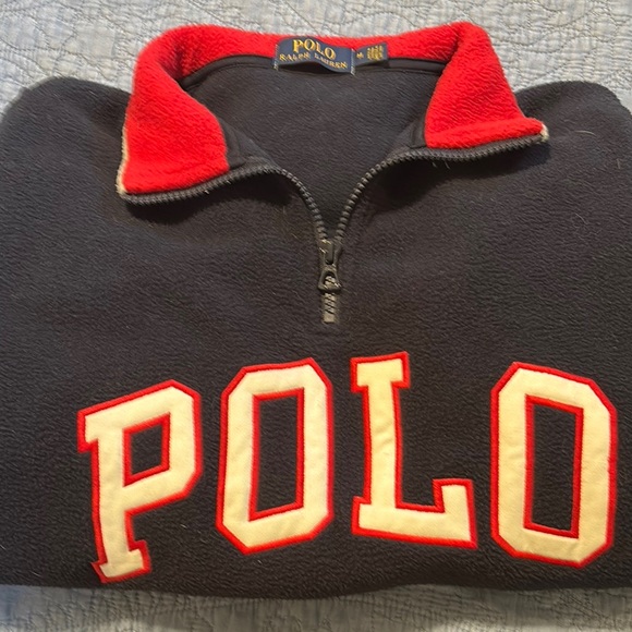 Polo by Ralph Lauren Men's Black and Red Sweater - Picture 3 of 3